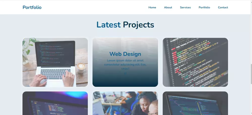 موقع ويب شخصي متوافق مع جميع الشاشات