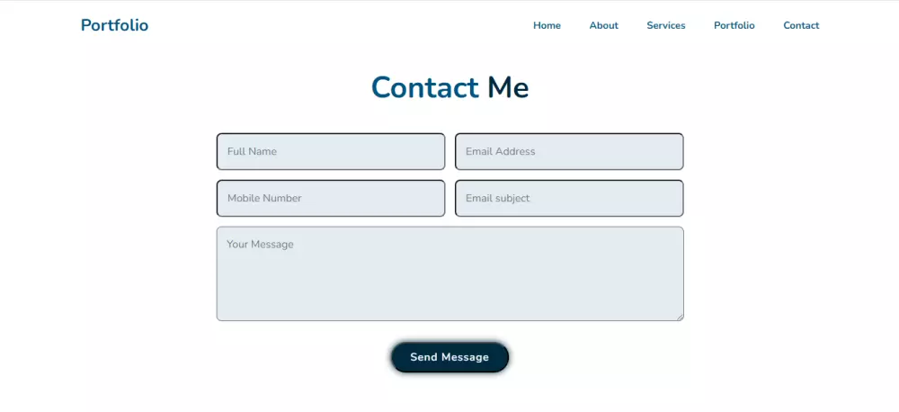 موقع ويب شخصي متوافق مع جميع الشاشات