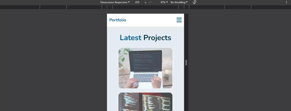 موقع ويب شخصي متوافق مع جميع الشاشات