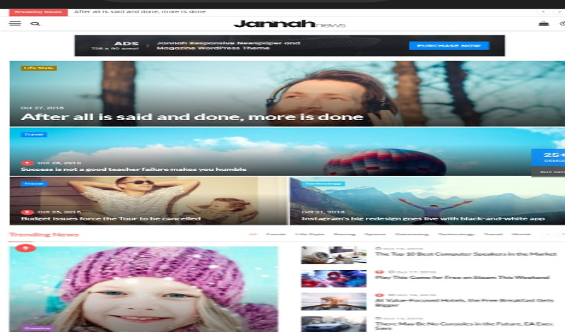 قالب جنة الأصلي للووردبريس