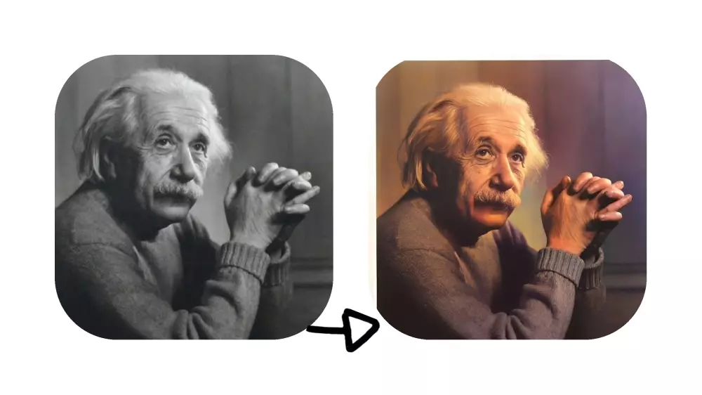 سأقوم بتحويل صورك من ابيض و اسود الي ألوان 5 صور