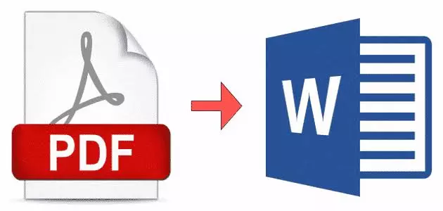 تحويل ملف pdf  الي ملف word