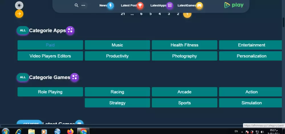 انشاء موقع لتحميل تطبيقات الاندرويد والالعاب على نظام ادارة المحتوي ووردبريس