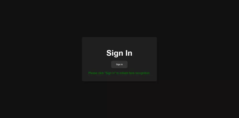 تسجيل الدخول للوجه مع تكامل قاعدة البيانات في الوقت الفعلي