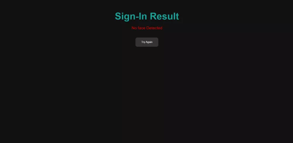 تسجيل الدخول للوجه مع تكامل قاعدة البيانات في الوقت الفعلي