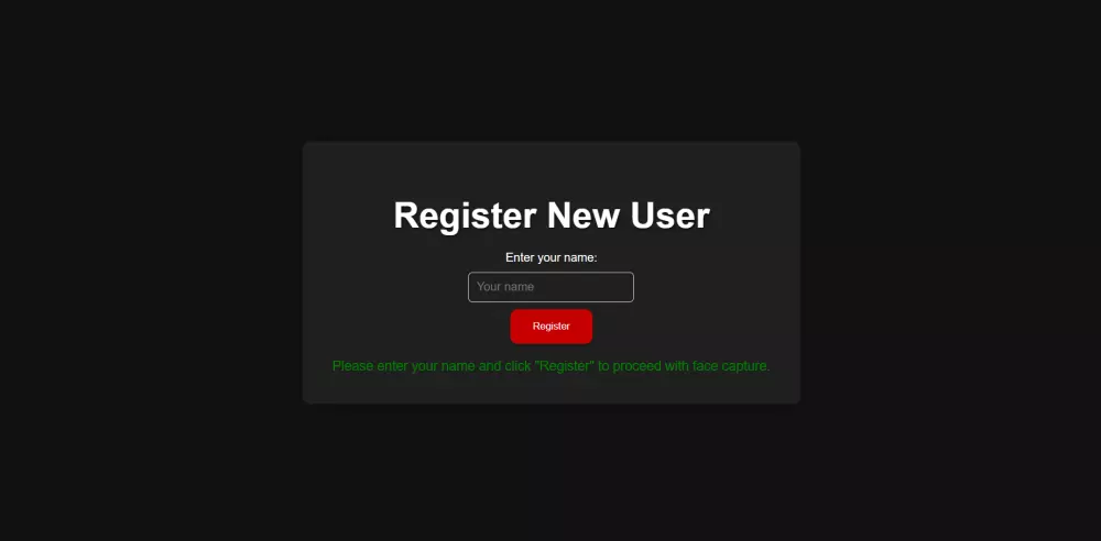 تسجيل الدخول للوجه مع تكامل قاعدة البيانات في الوقت الفعلي