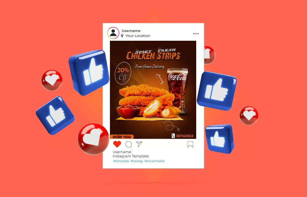 تصاميم سوشال ميديا والتصميمات المطبوعة