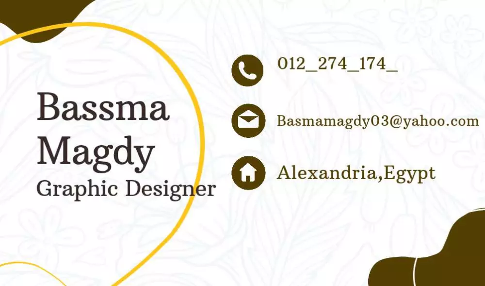 تصميم كارت شخصى (بيزنس كارد)