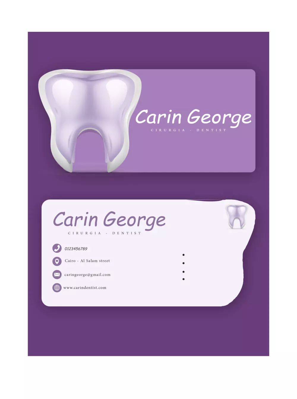 تصميم كارت شخصي مميز - Business Card