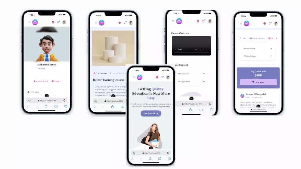 انشاء منصة تعليمية الكترونية للتعلم عن بعد