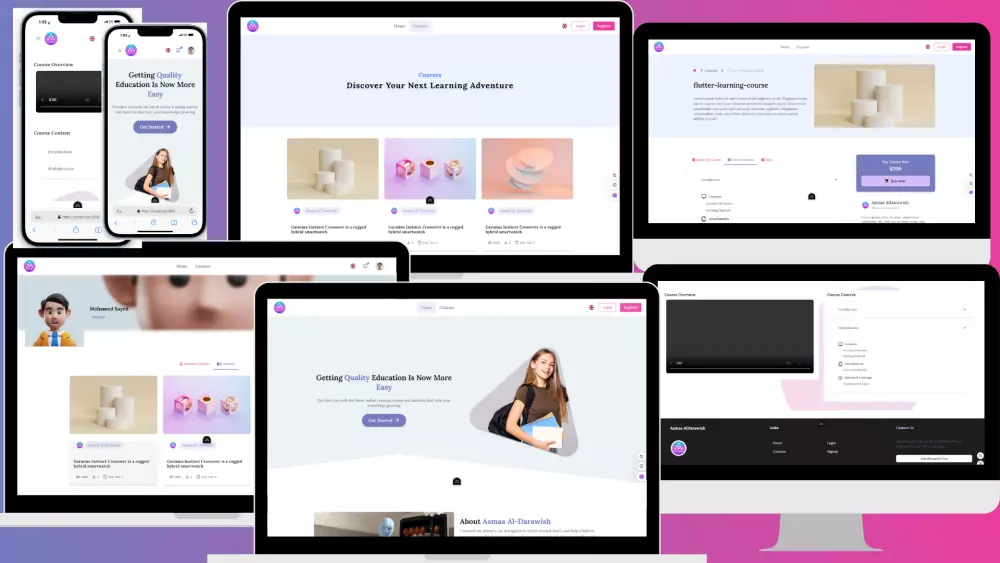 انشاء منصة تعليمية الكترونية للتعلم عن بعد