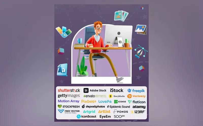 اقدم لك تحميل 25 ملف من مواقع الجرافيك المشهورة الخاصة بأعمال المصممين