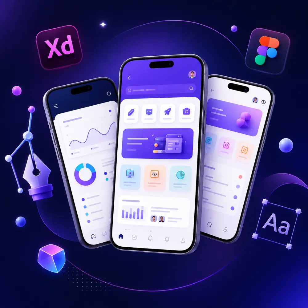 تصميم واجهات UX/UI احترافية للمواقع وتطبيقات الجوال