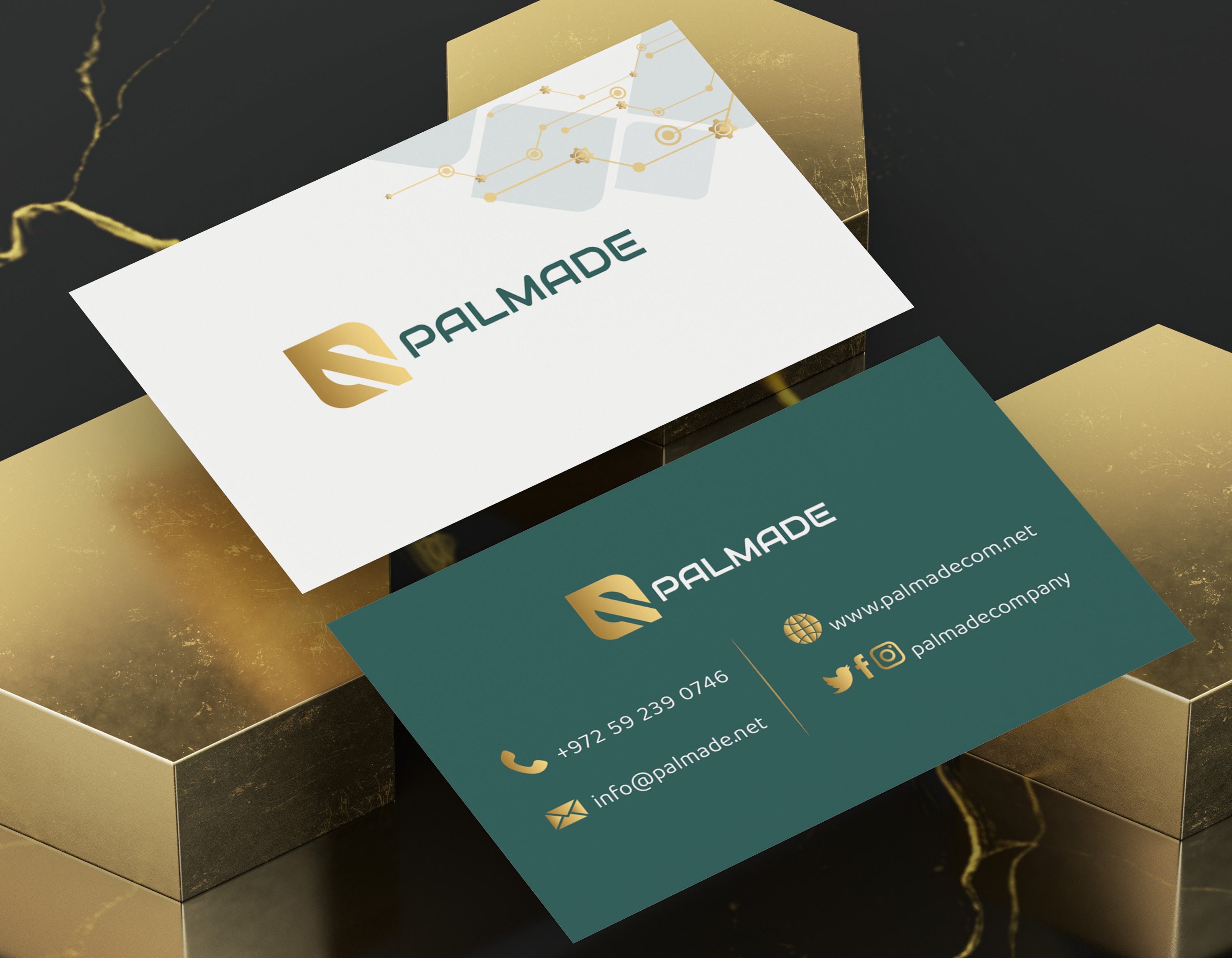 بطاقات أعمال عصرية جذابة