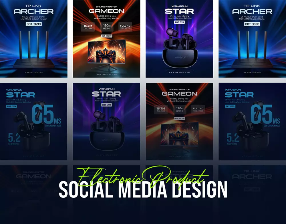 تصاميم للسوشيال ميديا و تصاميم خاصة بالمتاجر الالكترونية