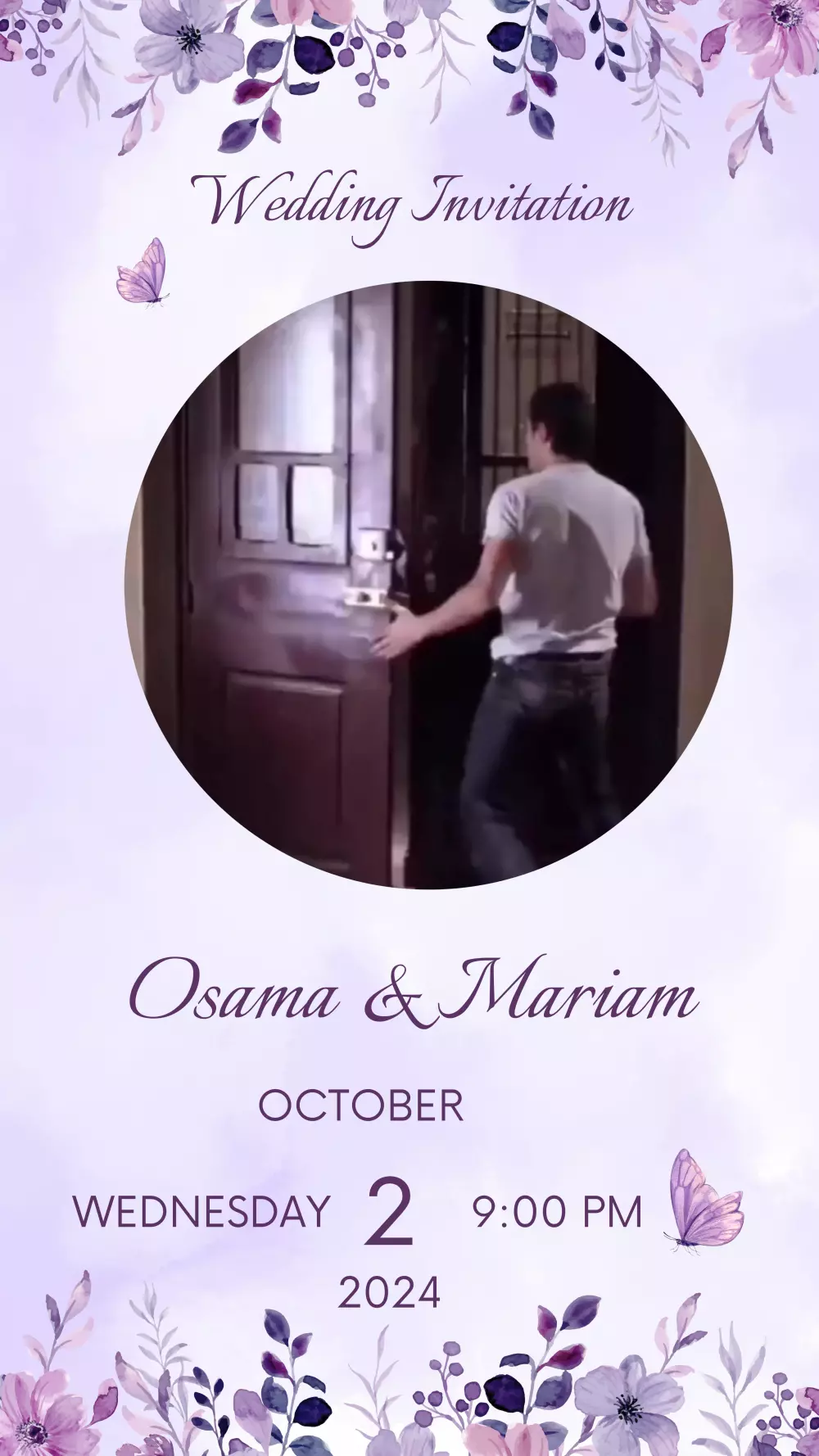 دعوة زفاف فيديو