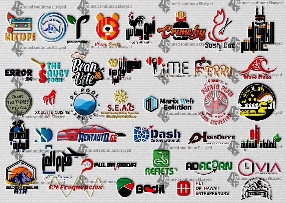 شعار خاص لشركتك او مشروعك بطريقة مميزة