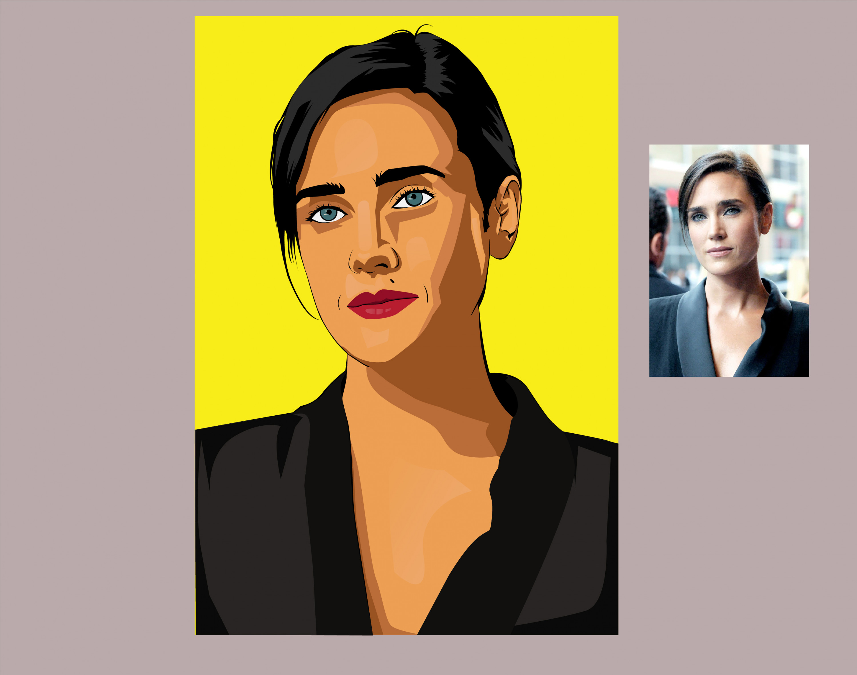 سأقوم برسم فلات ارت رائع استنادا على صورتك