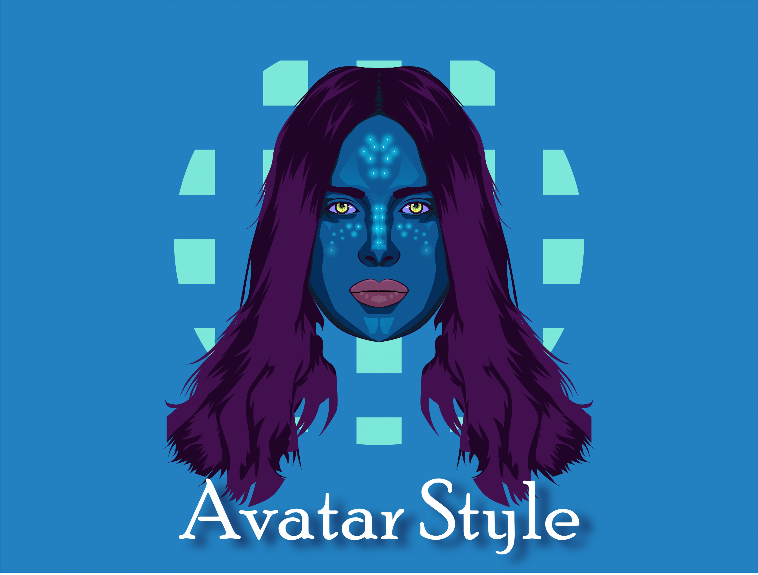 سأقوم برسم فلات ارت رائع استنادا على صورتك