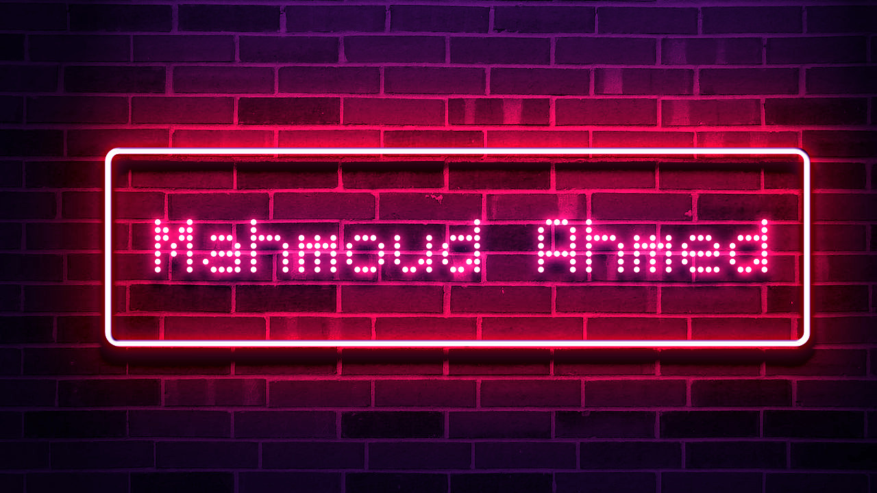 الكتابة بالنيون - Neon Text Effect