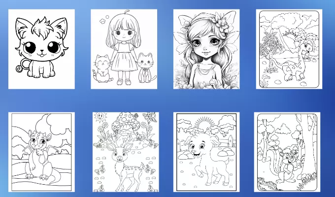 تصميم كتاب تلوين متوافق مع امازون KDP