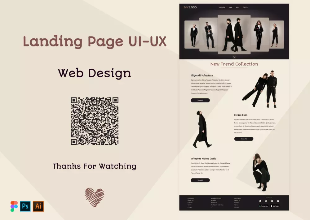 تصميم واجهة مستخدم لموقع Ui /UX Website