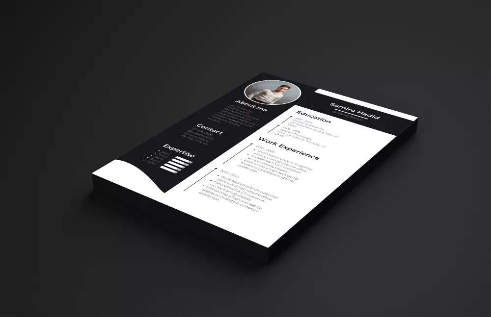 تصميم سيرة ذاتية احترافية وجذابه CV