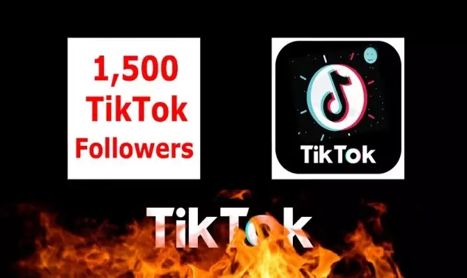 1500 متابع على تيك توك