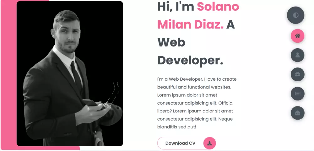 تصميم لموقعك الشخصي البروتفوليو متوافق مع جميع الشاشات