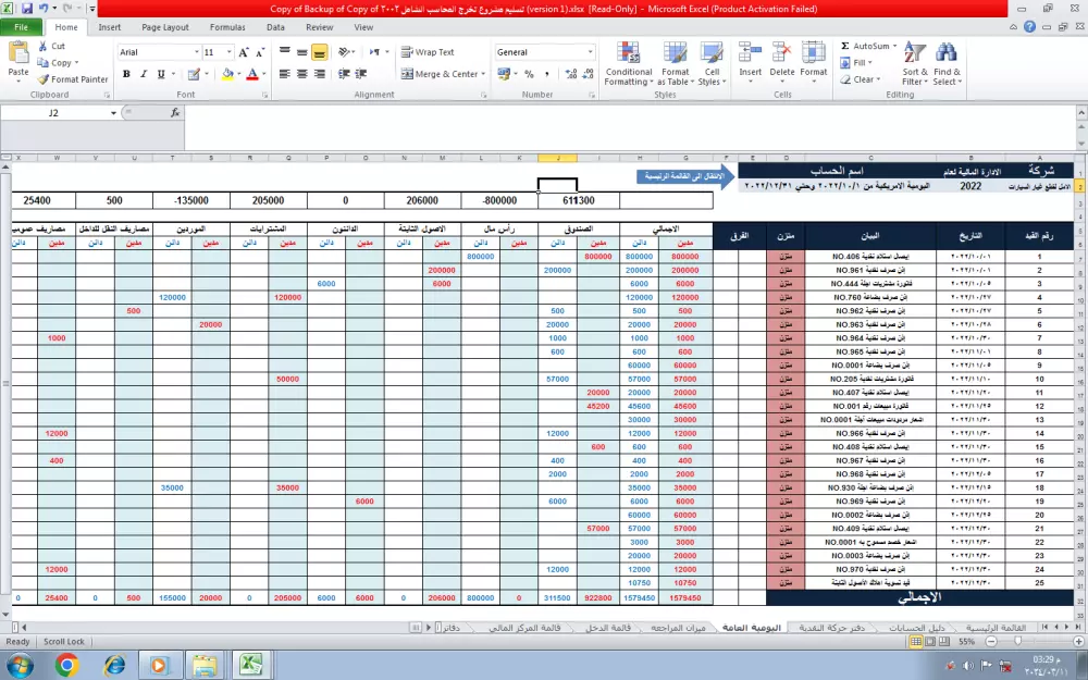 اعداد القوائم المالية وفقاً لمعايير المحاسبة وإعداد التقارير وإعداد الفواتير الالكترونية
