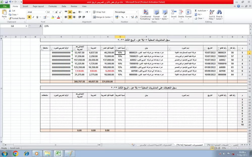 اعداد القوائم المالية وفقاً لمعايير المحاسبة وإعداد التقارير وإعداد الفواتير الالكترونية