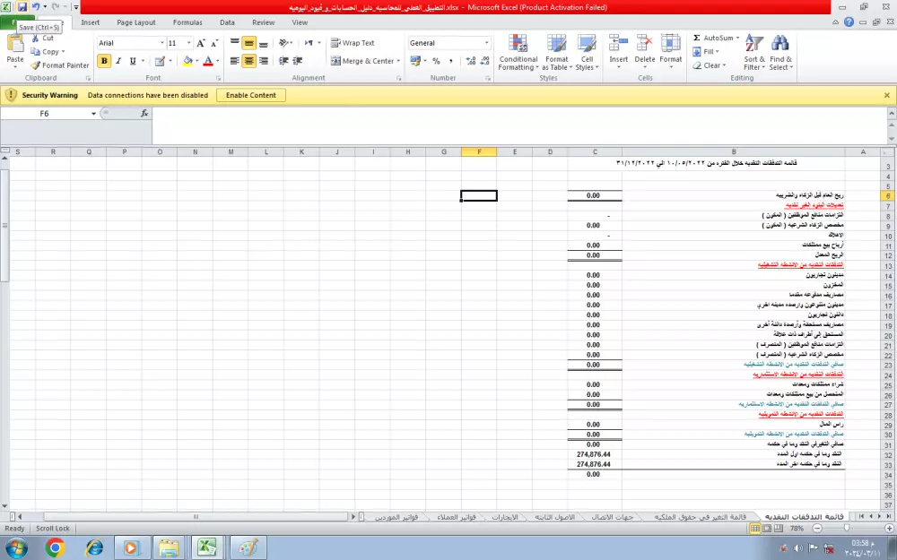 اعداد القوائم المالية وفقاً لمعايير المحاسبة وإعداد التقارير وإعداد الفواتير الالكترونية