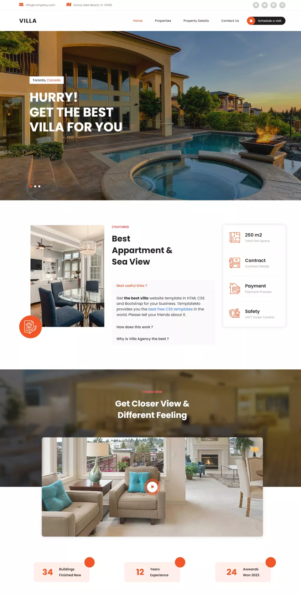 انشاء موقع تعريفى مميز