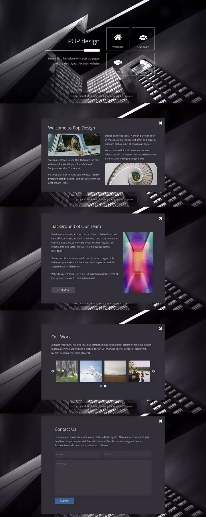 انشاء موقع تعريفى مميز