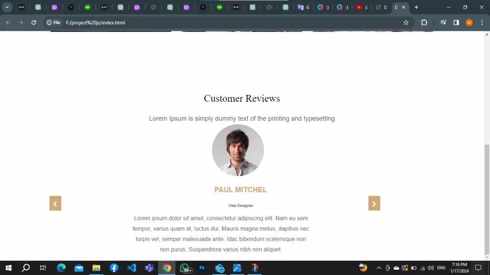 شرائط التمرير في واجهات المستخدم (slider)