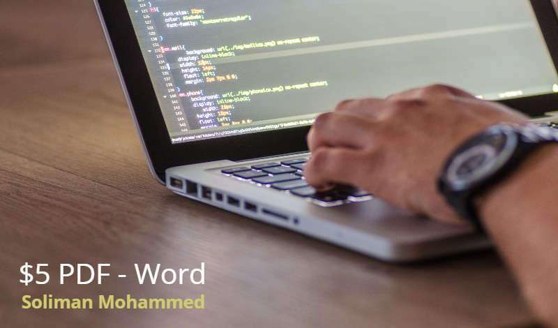 تفريغ ملفات PDF وأوراق Scanner المعقدة إلى ملف Word مقابل 5$
