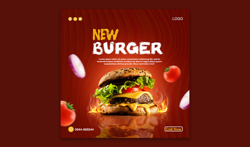 تصميم صورة اعلانية احترافية لمواقع التواصل الاجتماعي