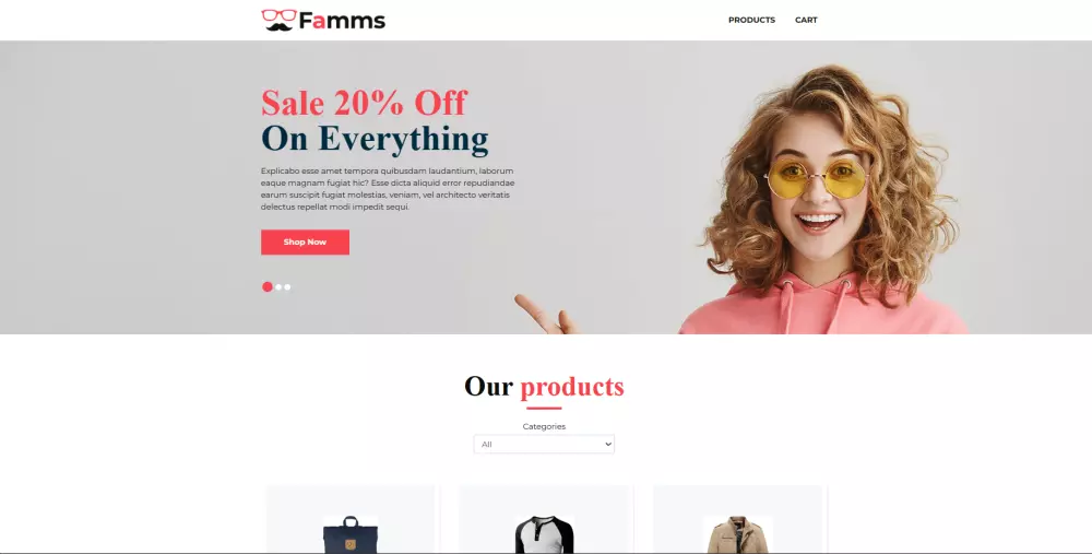 تصميم موقع باستخدام HTML CSS JavaScript Bootstrap