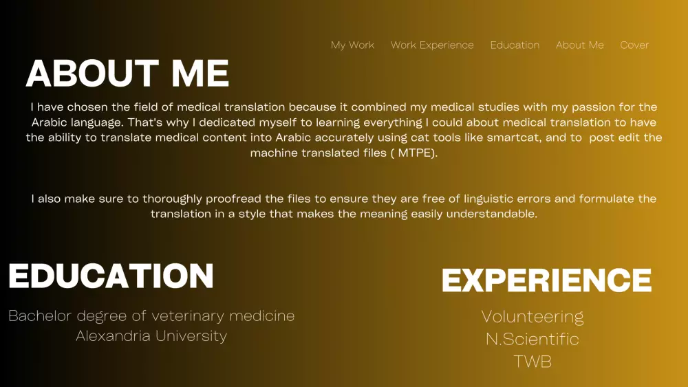 ترجمة طبية من اللغة الإنجليزية إلى اللغة العربية، مع تدقيق الملف لغويًا.