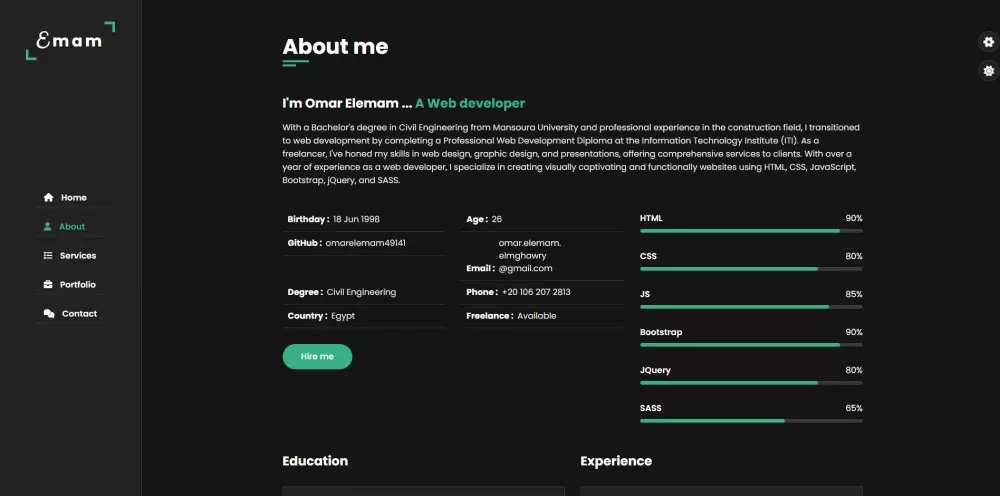 تحويل  Figma PSD XD لموقع متجاوب عربى, انجليزى html CSS js