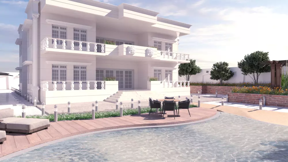 واجهة معمارية بتصميم حديث