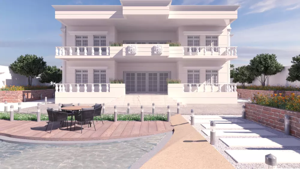 واجهة معمارية بتصميم حديث