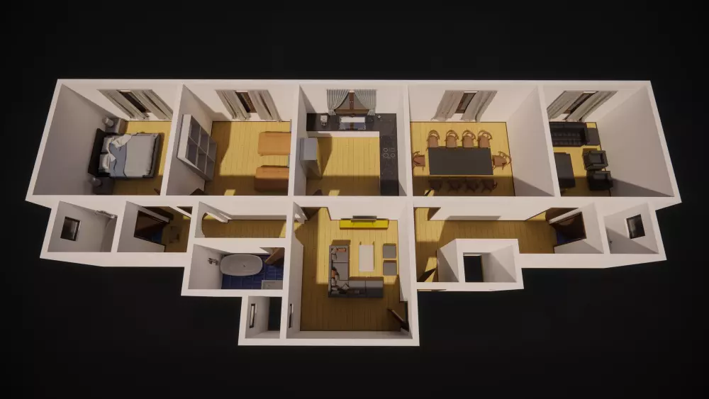 مخطط ثري دي 3D plan