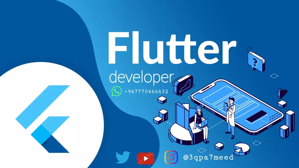 برمجة تطبيقات الموبايل باستخدام لنظام اندرويد و ios  باستخدام flutter