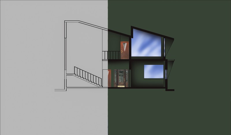 اظهار المخططات المعمارية على الفوتوشوب 5$ لكل 30 متر مربع