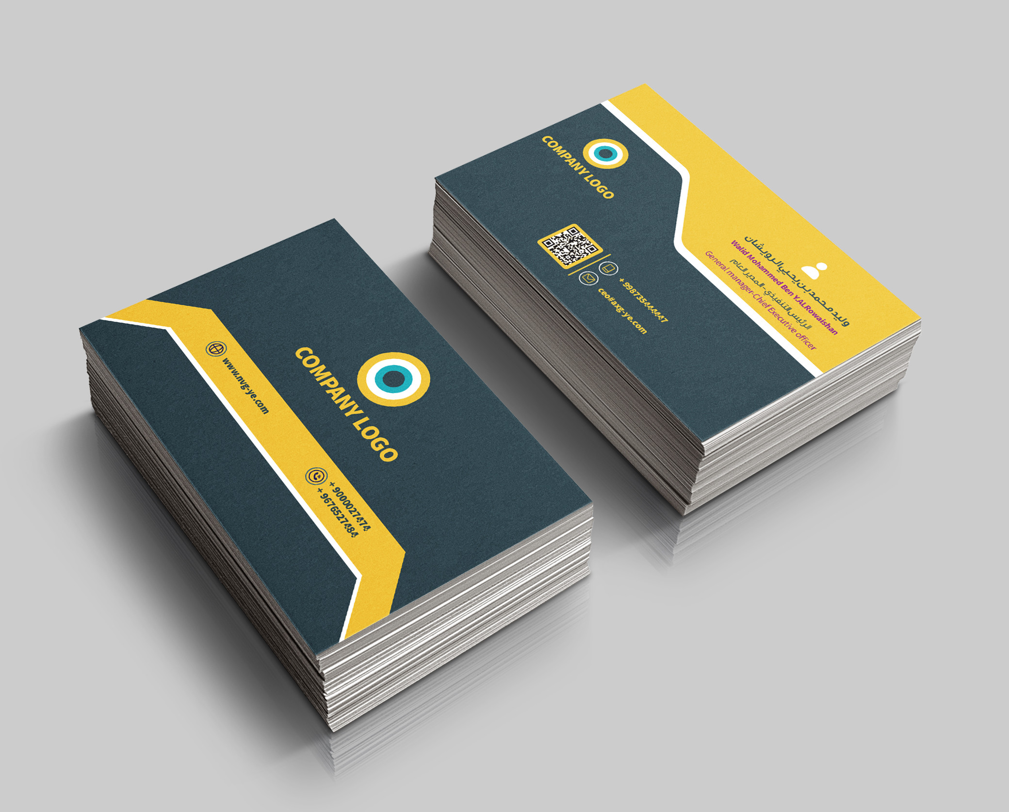 تصميم كرت شخصى احترافى.