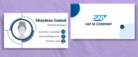 تصميم بزنس كارد وكروت شخصية احترافية