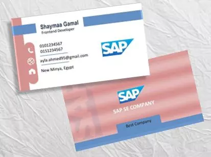 تصميم بزنس كارد وكروت شخصية احترافية