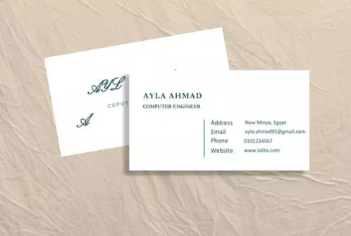 تصميم بزنس كارد وكروت شخصية احترافية