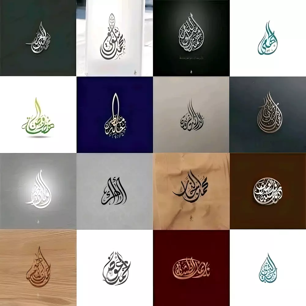 كتابة المخطوطات والأسماء بالخط العربي